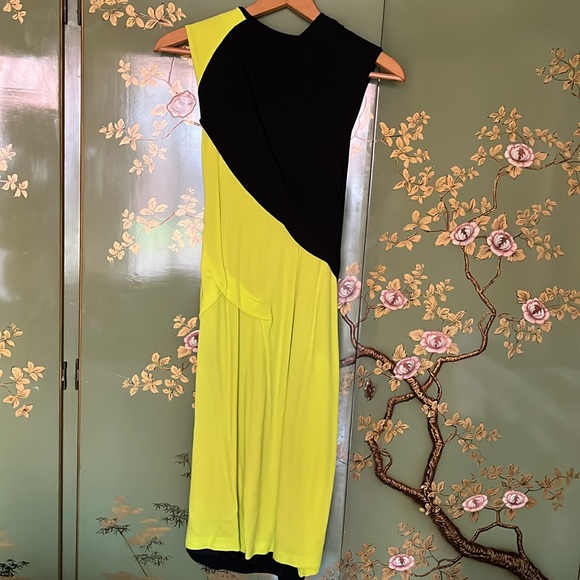 Alexander Wang Dress Black & Neon Yellow/Green Size 2 - Picture 2 of 15